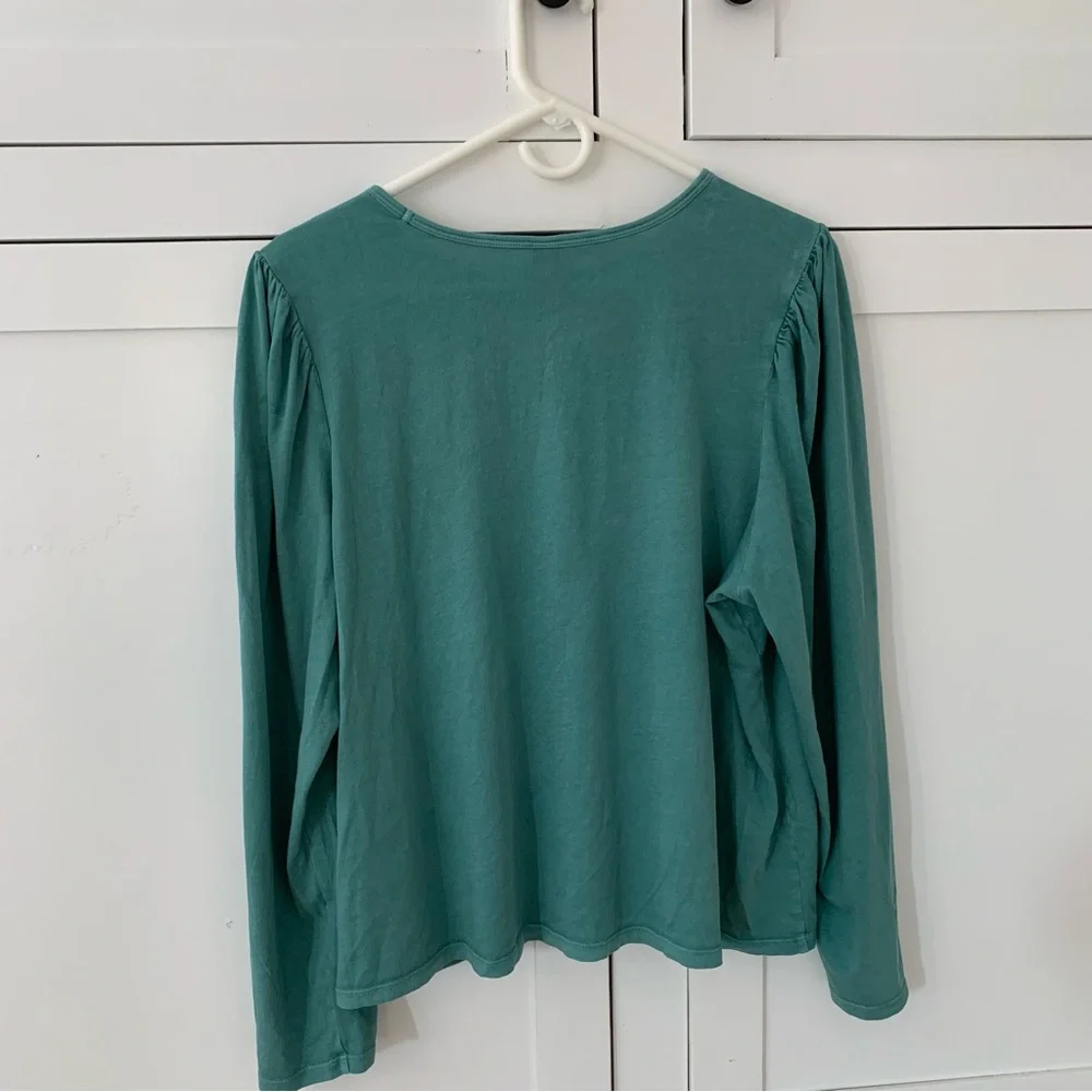 Old Navy Teal Vintage Easy Puff Sleeve Top Size XL